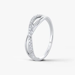 W.KRUK Pierścionek złoty z diamentami