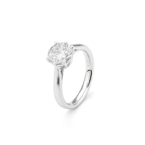 W.KRUK Pierścionek złoty z diamentami