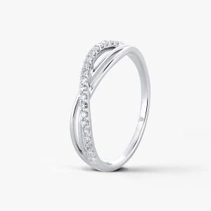 W.KRUK Pierścionek złoty z diamentami