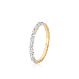 W.KRUK Pierścionek złoty z diamentami