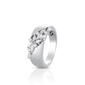 W.KRUK Pierścionek złoty z diamentami