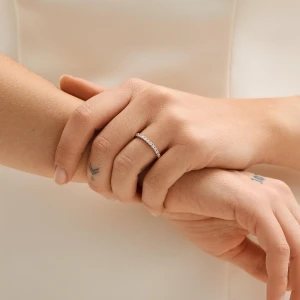 W.KRUK Pierścionek złoty z diamentami