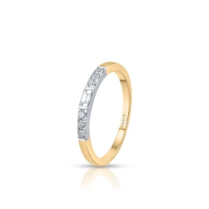 W.KRUK - Pierścionek złoty z diamentem i brylantami