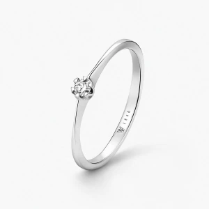 W.KRUK - Pierścionek złoty zaręczynowy Jedyny - 0,05 ct