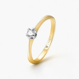 W.KRUK - Pierścionek złoty zaręczynowy Jedyny