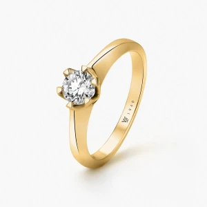 W.KRUK Pierścionek zaręczynowy złoty Jedyny