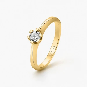 W.KRUK Pierścionek zaręczynowy złoty Jedyny