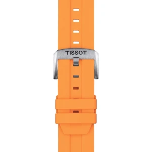 W.KRUK Silikonowy pomarańczowy pasek Tissot 22 mm
