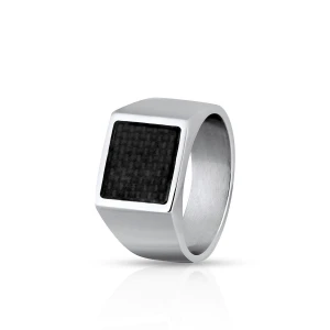 W.KRUK Sygnet ze stali męski