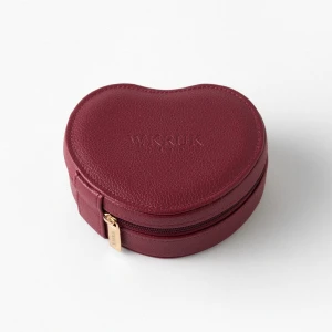 W.KRUK Szkatułka na biżuterię bordowe serce