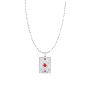 W.KRUK Wisiorek Karta Karo Wonderland PICKY PICA