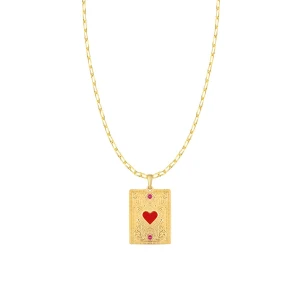 W.KRUK - Wisiorek Karta Kier Wonderland PICKY PICA