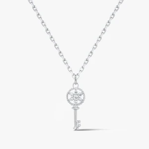 W.KRUK - Wisiorek srebrny kluczyk z cyrkoniami