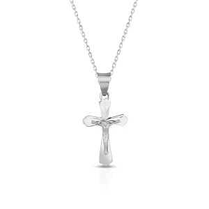 W.KRUK Wisiorek srebrny krzyżyk