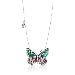 W.KRUK Wisiorek srebrny Preludium Butterfly