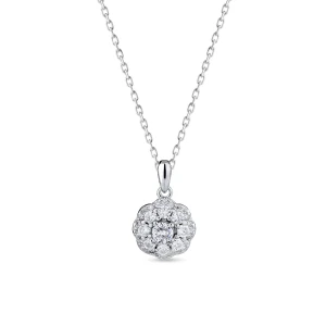 W.KRUK Wisiorek srebrny z cyrkoniami