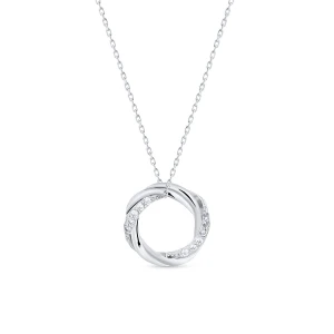 W.KRUK Wisiorek srebrny z cyrkoniami