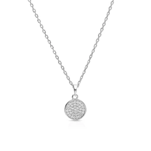 W.KRUK Wisiorek srebrny z cyrkoniami