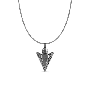 W.KRUK Wisiorek stalowy z motywem grotu strzały