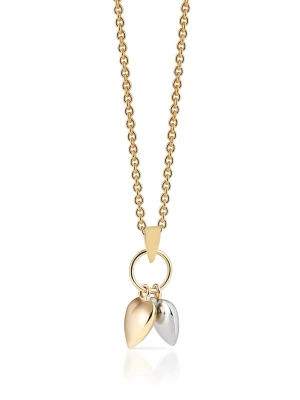 W.KRUK Wisiorek złoty dwa serca