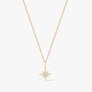 W.KRUK - Wisiorek złoty gwiazdka