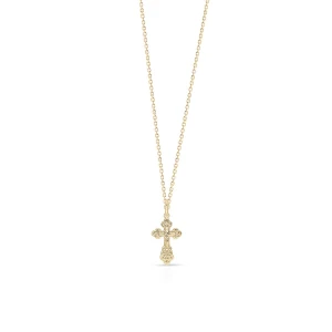 W.KRUK - Wisiorek złoty krzyżyk