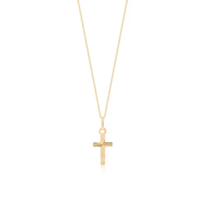 W.KRUK Wisiorek złoty krzyżyk