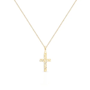 W.KRUK Wisiorek złoty krzyżyk