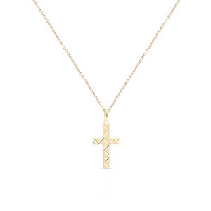 W.KRUK Wisiorek złoty krzyżyk