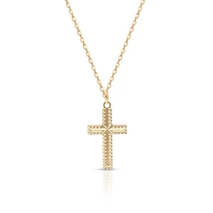 W.KRUK Wisiorek złoty krzyżyk