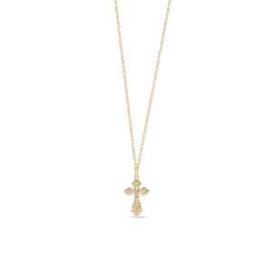 W.KRUK Wisiorek złoty krzyżyk