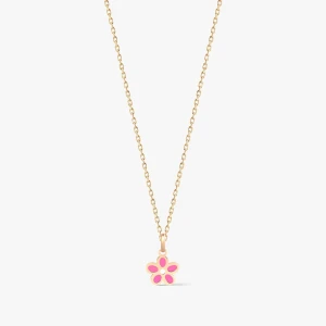 W.KRUK Wisiorek złoty kwiatuszek