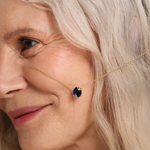 W.KRUK Wisiorek złoty Kwiaty Nocy Borówka