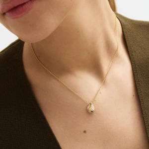 W.KRUK Wisiorek złoty Kwiaty Nocy Bratki