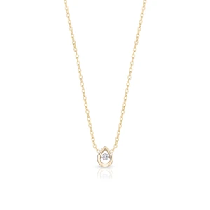 Zdjęcie produktu W.KRUK Wisiorek złoty łezka z brylantem