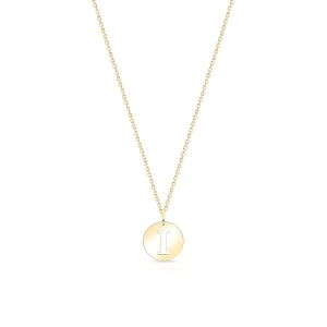 W.KRUK - Wisiorek złoty literka I