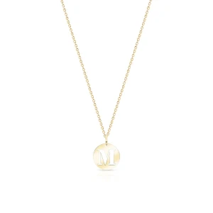 W.KRUK Wisiorek złoty literka M