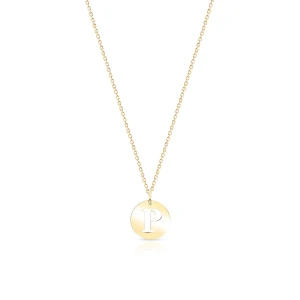 W.KRUK - Wisiorek złoty literka P