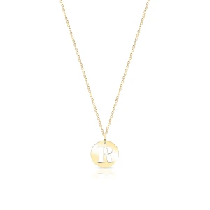 W.KRUK Wisiorek złoty literka R