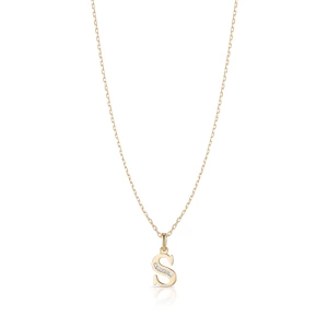 W.KRUK Wisiorek złoty literka S