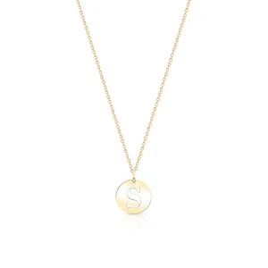 W.KRUK - Wisiorek złoty literka S