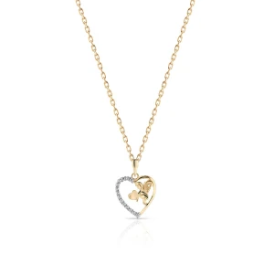 W.KRUK Wisiorek złoty serce anioł