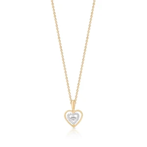 W.KRUK Wisiorek złoty serce z brylantami