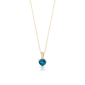 Zdjęcie produktu W.KRUK Wisiorek złoty topaz london blue