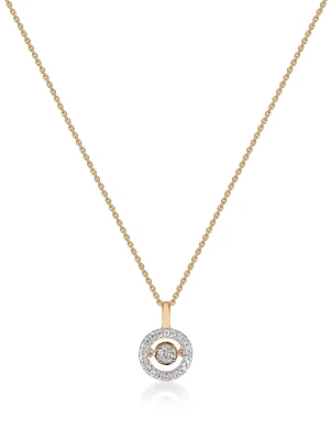 W.KRUK Wisiorek złoty z brylantami