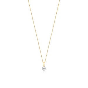 W.KRUK Wisiorek złoty z brylantem