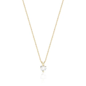 W.KRUK Wisiorek złoty z cyrkonią