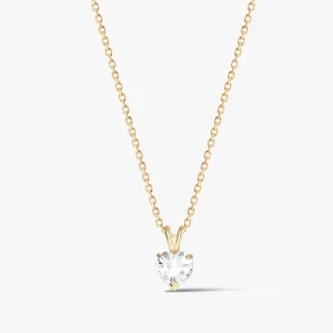 W.KRUK Wisiorek złoty z cyrkonią