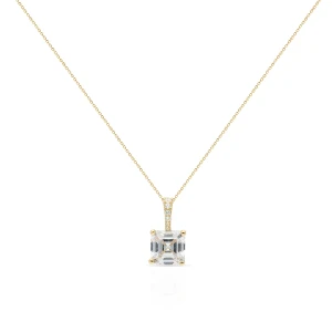 W.KRUK Wisiorek złoty z cyrkonią