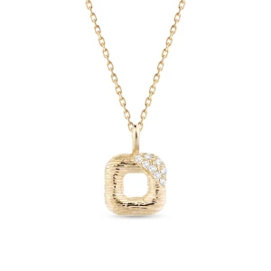 W.KRUK Wisiorek złoty z cyrkoniami